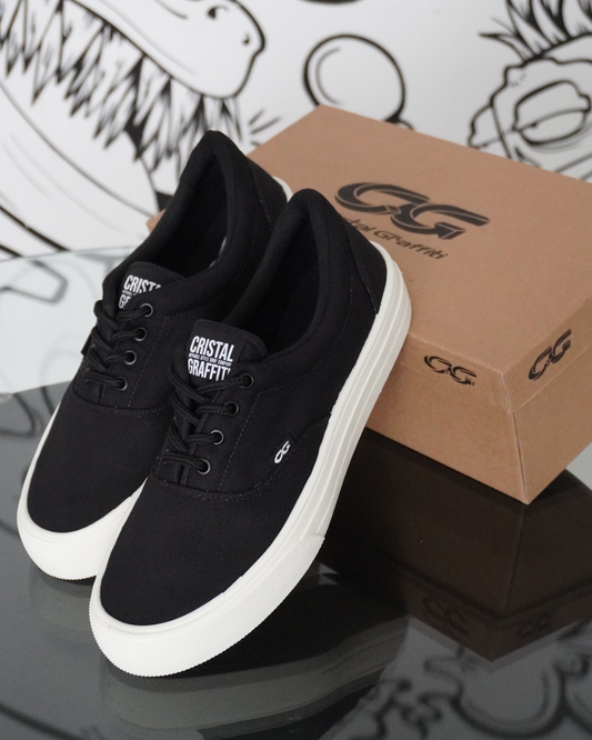 Tenis Cristal Graffiti - Off preto