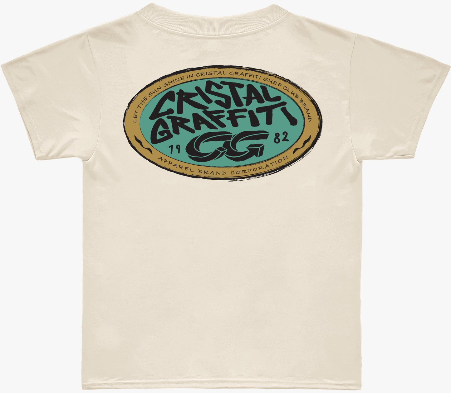 Camiseta Cristal Graffiti - Off White - Cristal Infantil